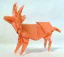 Origami Antelope by John Montroll on giladorigami.com