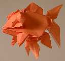 Origami Goldfish by John Montroll on giladorigami.com