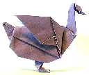 Origami Goose by John Montroll on giladorigami.com