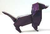 Origami Dog by John Montroll on giladorigami.com
