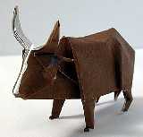 Origami Bull by John Montroll on giladorigami.com