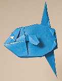 Origami Ocean sunfish by John Montroll on giladorigami.com
