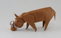 Origami Babirusa by Quentin Trollip on giladorigami.com