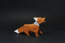 Origami Red fox by Quentin Trollip on giladorigami.com