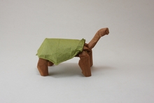 Origami Galapagos tortoise by Quentin Trollip on giladorigami.com