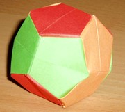 Origami Regular dodecahedron by Jun Maekawa on giladorigami.com