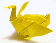 Origami Goose by John Montroll on giladorigami.com