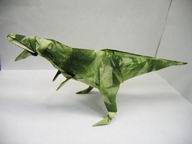 Origami Tyrannosaurus by Satoshi Kamiya on giladorigami.com