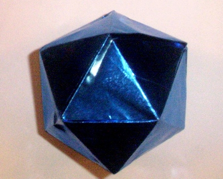 Origami Icosahedron by John Montroll on giladorigami.com