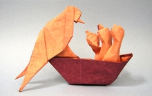 Origami Mother and young by Neal Elias on giladorigami.com