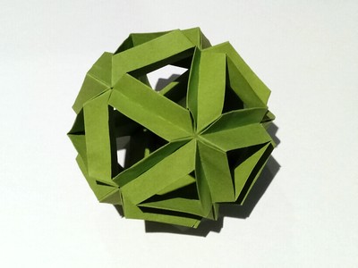 Origami 135 deg V shaped module by Tomoko Fuse on giladorigami.com
