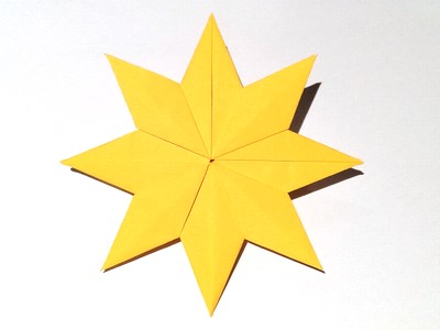 Origami Eight-pointed star by John Montroll on giladorigami.com