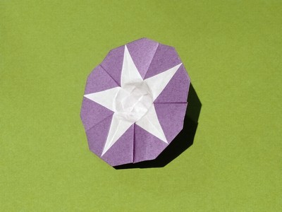 Origami Morning glory by Makoto Yamaguchi on giladorigami.com