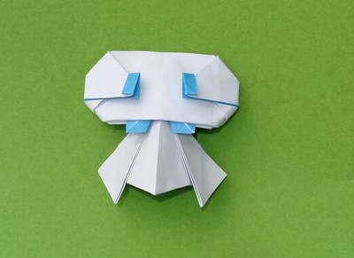 Origami Teru teru bozu by Kamei Kohe on giladorigami.com