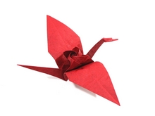 Origami Rose crane by Satoshi Kamiya on giladorigami.com