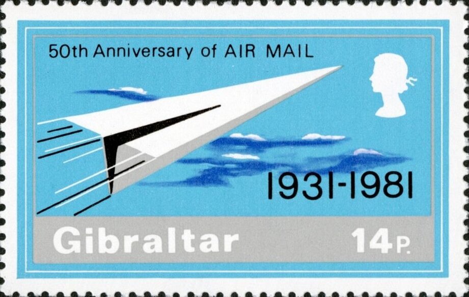 Gibraltar 1981 50th Anniversary of the Gibraltar Air Mail Service (Postage)