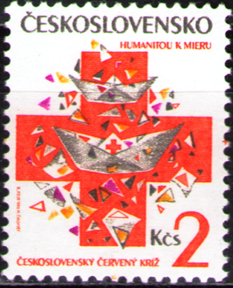 Czechoslovakia 1992 Czechoslovakian Red Cross - traditional boat (Postage)