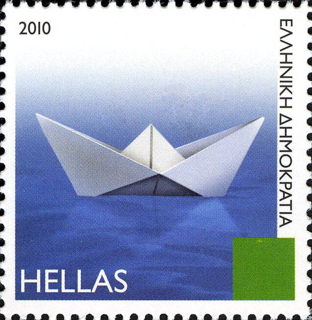 Greece 2010 Islands. Traditional boat (Postage)
