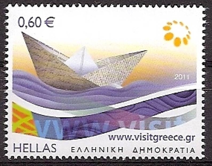 Greece 2011 Tourism destination Greece. Traditional boat (Postage)