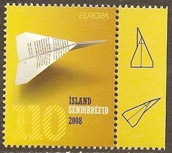 Iceland 2008 Europa CEPT (110c) - Paper dart (Postage)