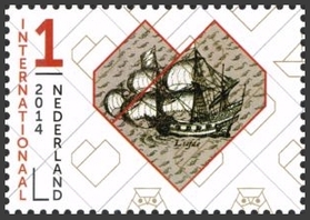 Netherlands 2014 Sailing ship De Liefde (Postage)
